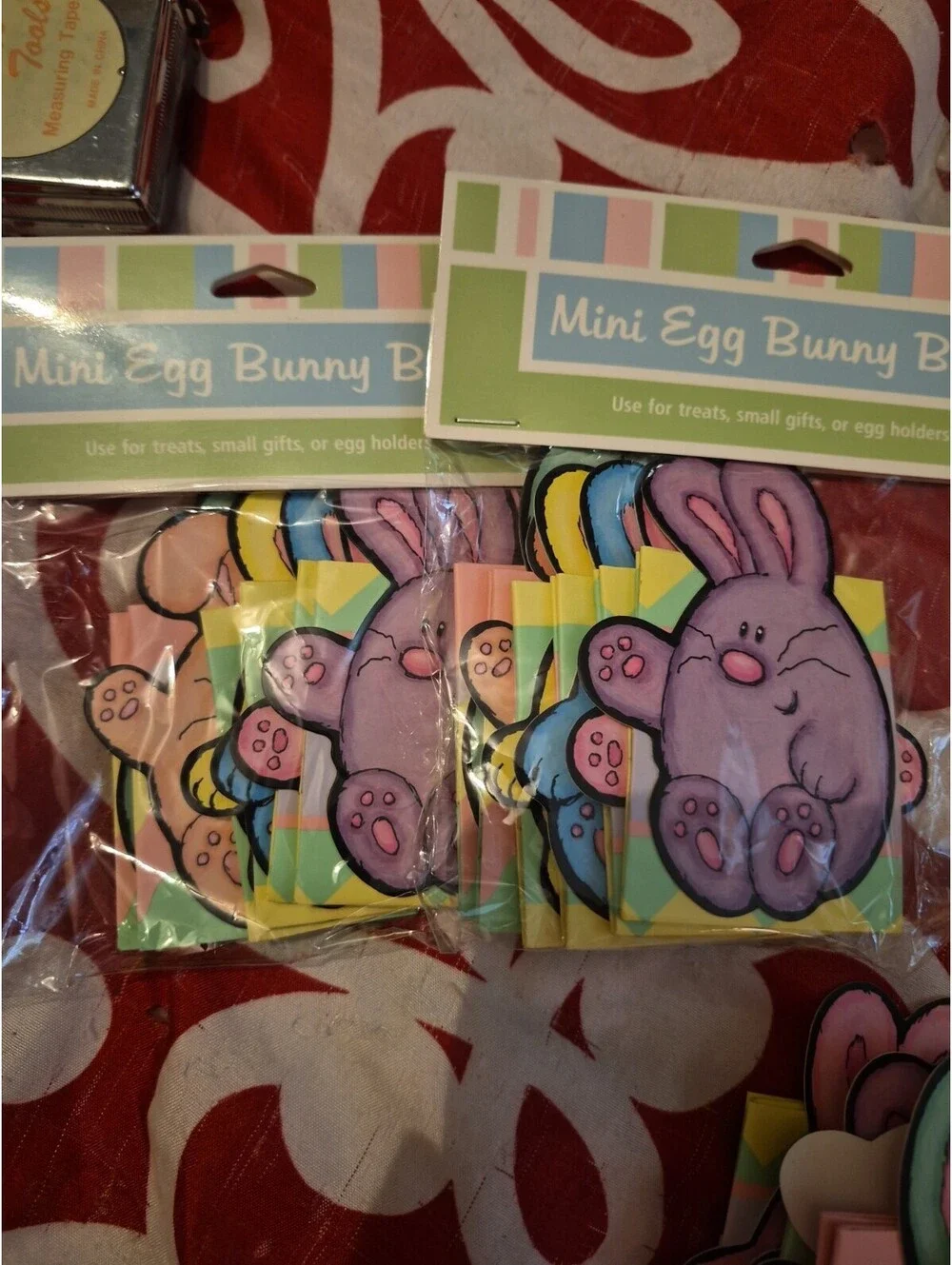 Lot Of 6 Easter Items Notepads Mini Egg Bunny Bags